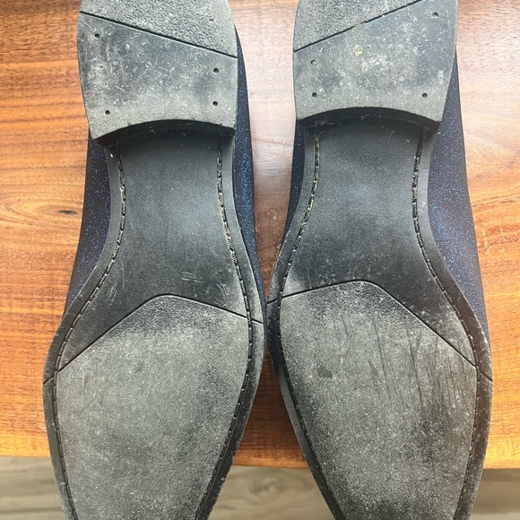 Men’s slip on dress show Royal Blue glitter size 13m - Picture 5 of 8